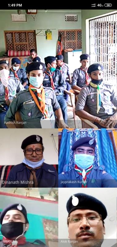 स्काउटिंग सन राइजिंग और स्कार्फ दिवस समारोह