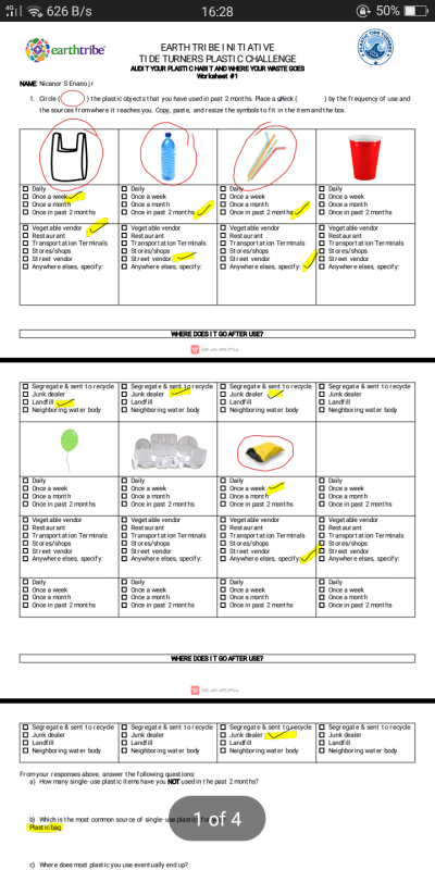 Audit your Plastic Habit and Where your Waste Goes