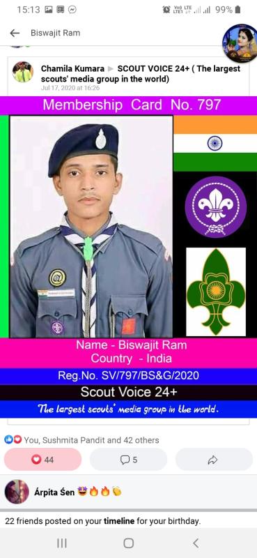 SCOUT VOICE 24+ MEMBERSHIP CARD
