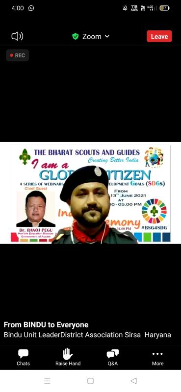 1st Day Of "I AM A GLOBAL CITIZEN" A Series Of Webinar On Sustainable Development Goals