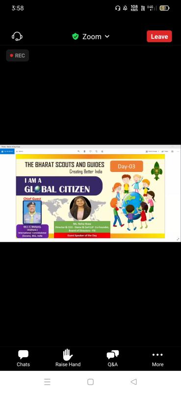 3rd Day Of "I AM A GLOBAL CITIZEN" A Series Of Webinar On Sustainable Development Goals