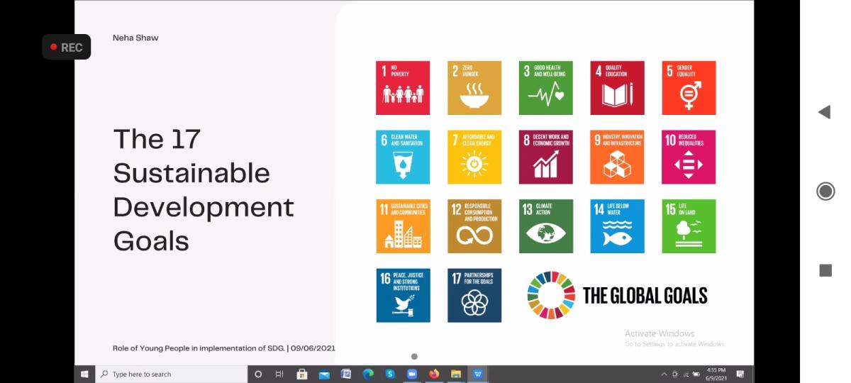 I'm a global citizen, a series of webinars on SDGs Day 3