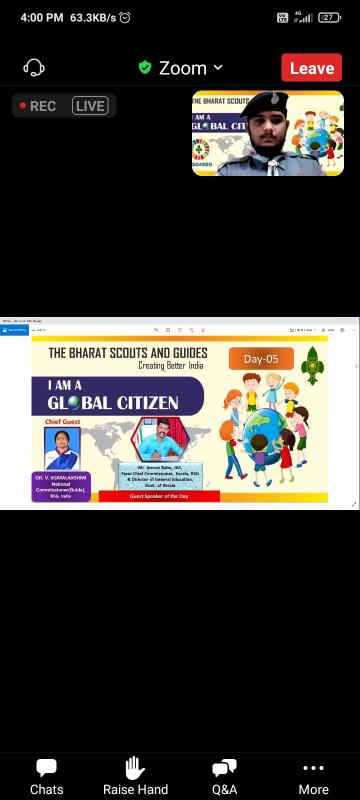 Webinar on ' I am global citizen' day-5