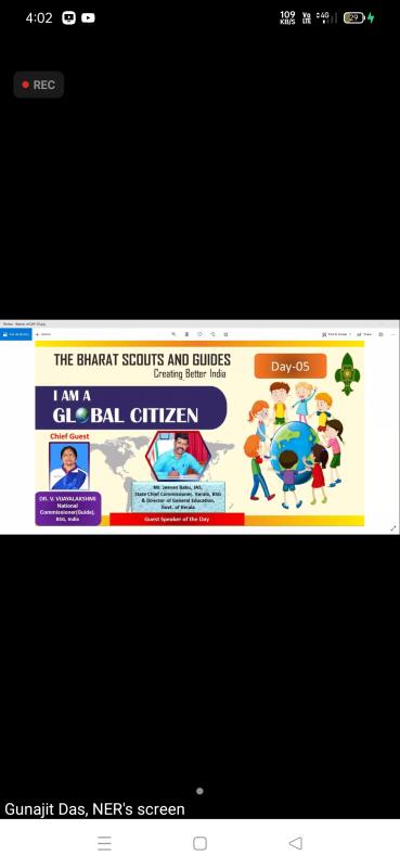 5th Day Of "I AM A GLOBAL CITIZEN" A Series Of Webinar On Sustainable Development Goals