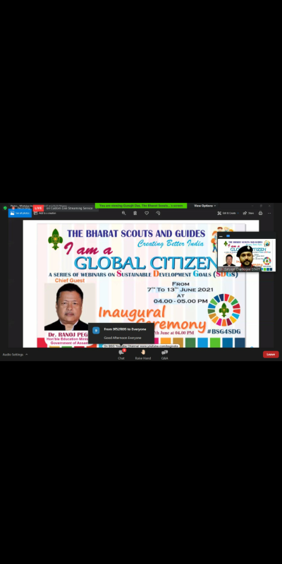 I AM A GLOBAL CITIZEN DAY 1- a series of webinars on Sustainable Development Goals (SDG)