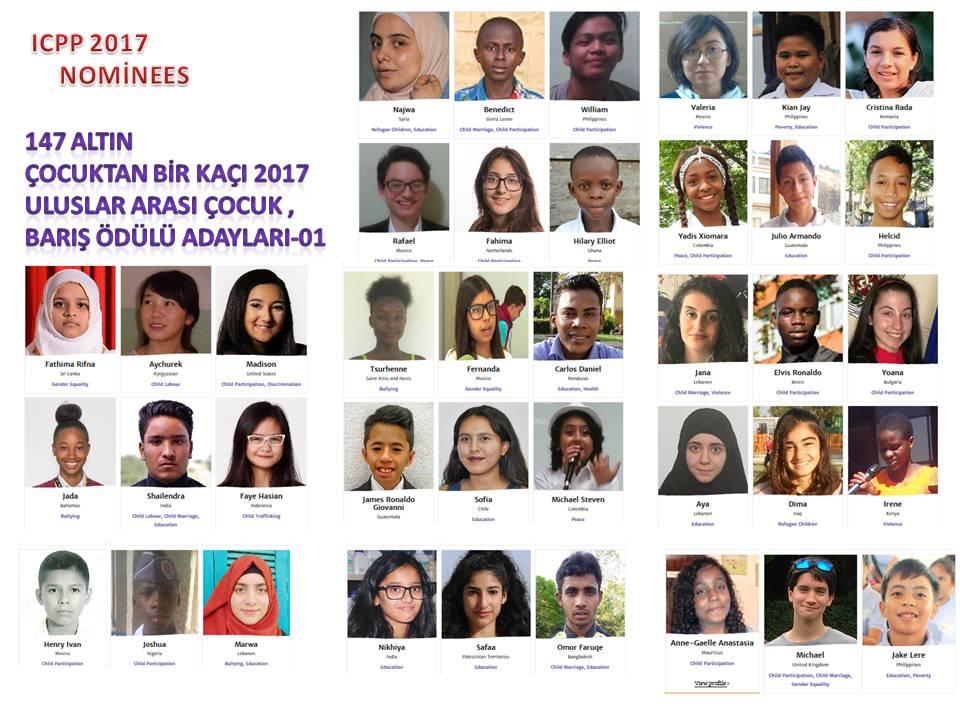 INTERNATIONAL  CHİLDREN PEACE PRIZE 2017 ICPP