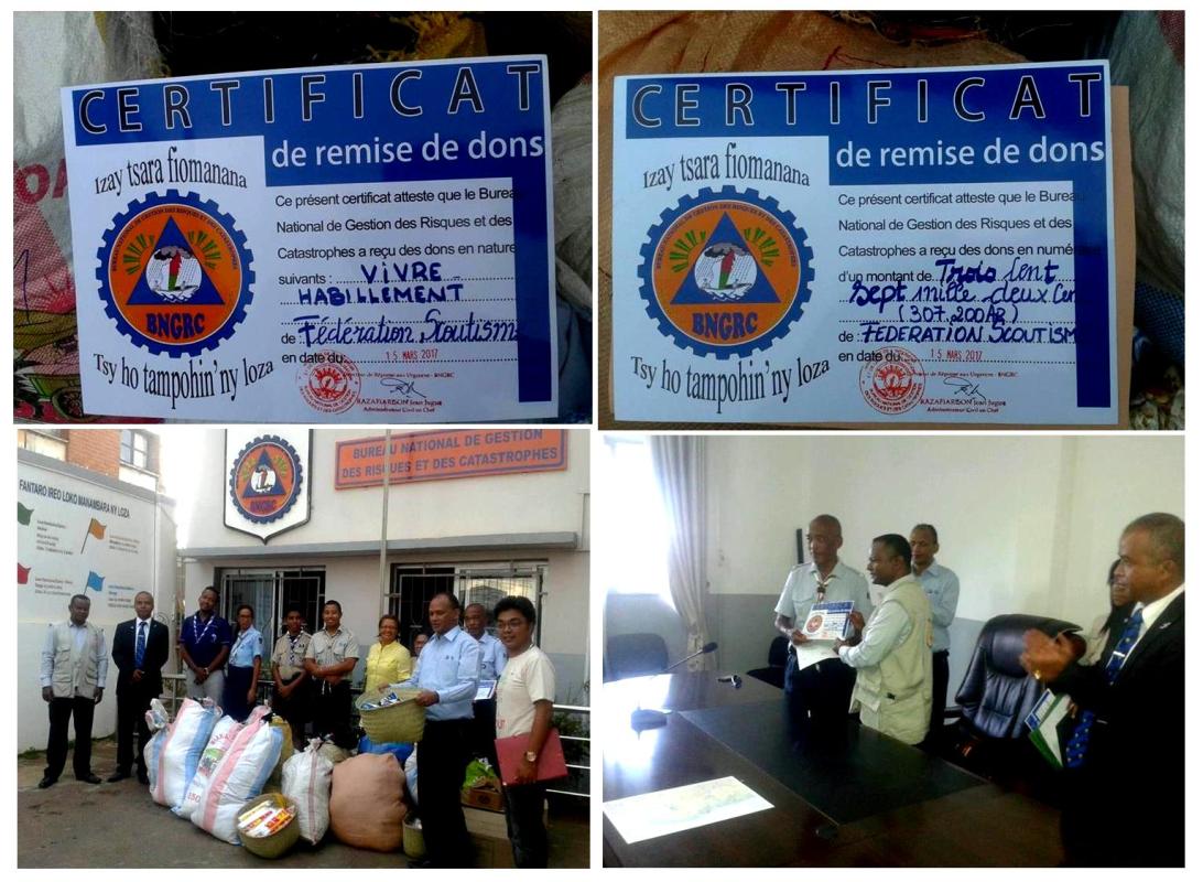 Give hands to Malagasy Scouts and Guide victims of Cyclone ENAWO