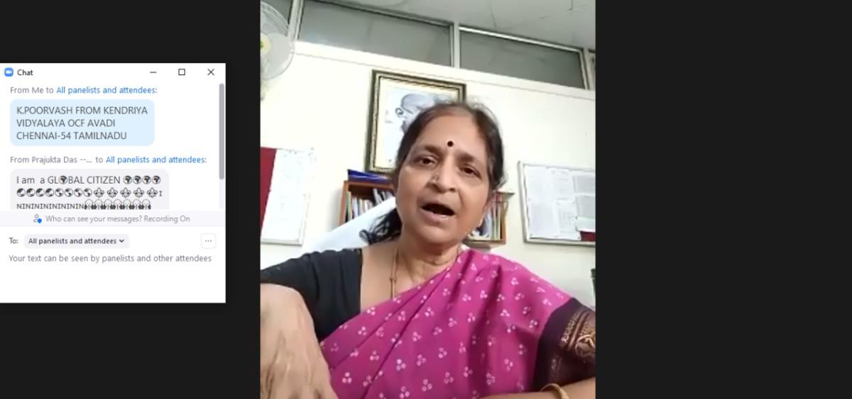 ATTENDANCE REPORT FOR 'I AM A GLOBAL CITIZEN' WEBINAR 5th DAY