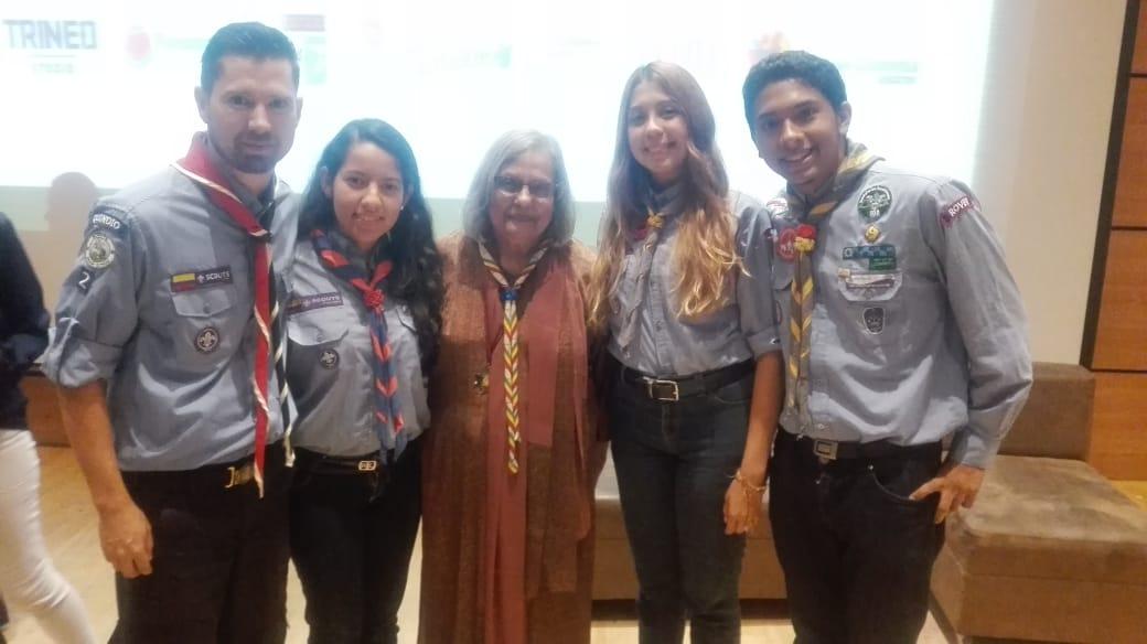 Ela Ghandi, Scout Honorifica en Colombia