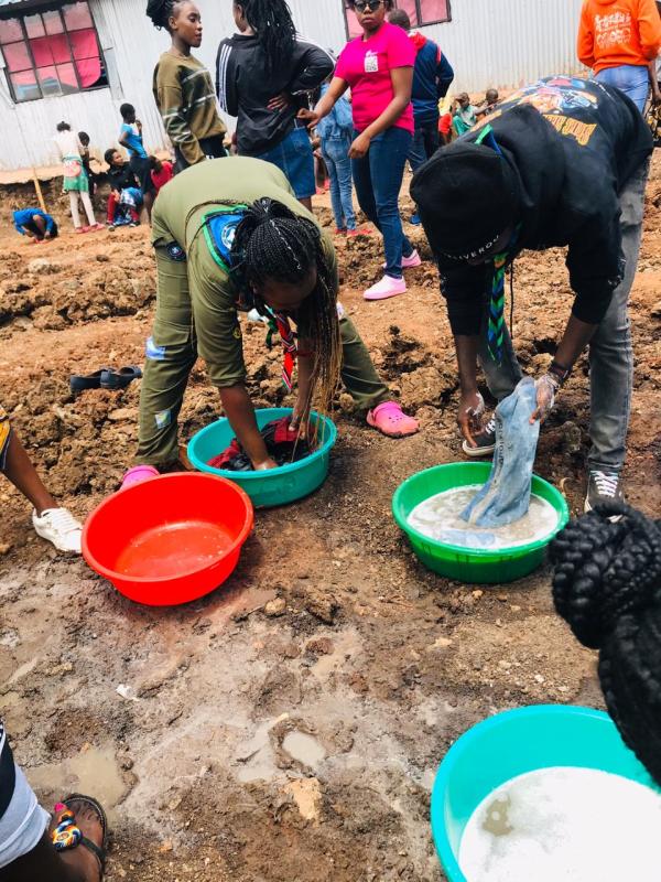 SCOUTS FROM KENYA OFFER SERVICE AT A CHILDREN'S HOME IN NAIROBI