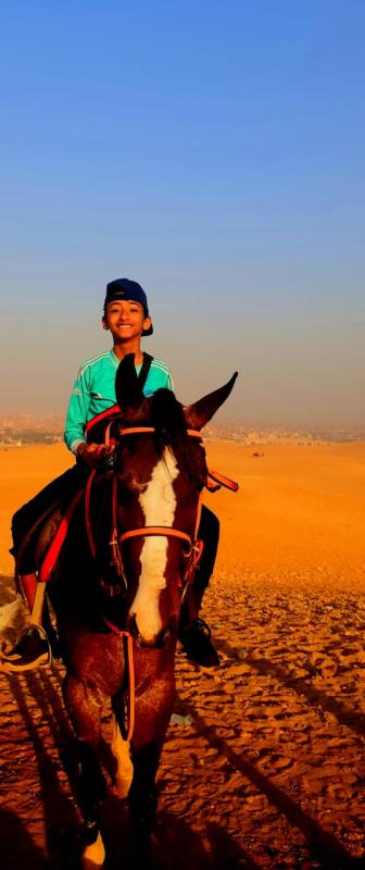 نهاية النشاط          والاحتفاليه بركوب الخيل 