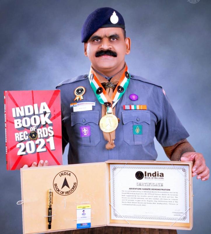 Adventure Karate Demonstration India Book of Record of 2022.