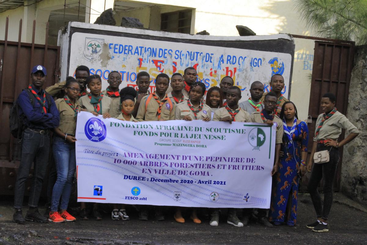 FORMATION DE 30 JEUNES PAIRS  ÉCOLOGISTES EN VILLE DE GOMA ( RÉPUBLIQUE DÉMOCRATIQUE DU CONGO) 