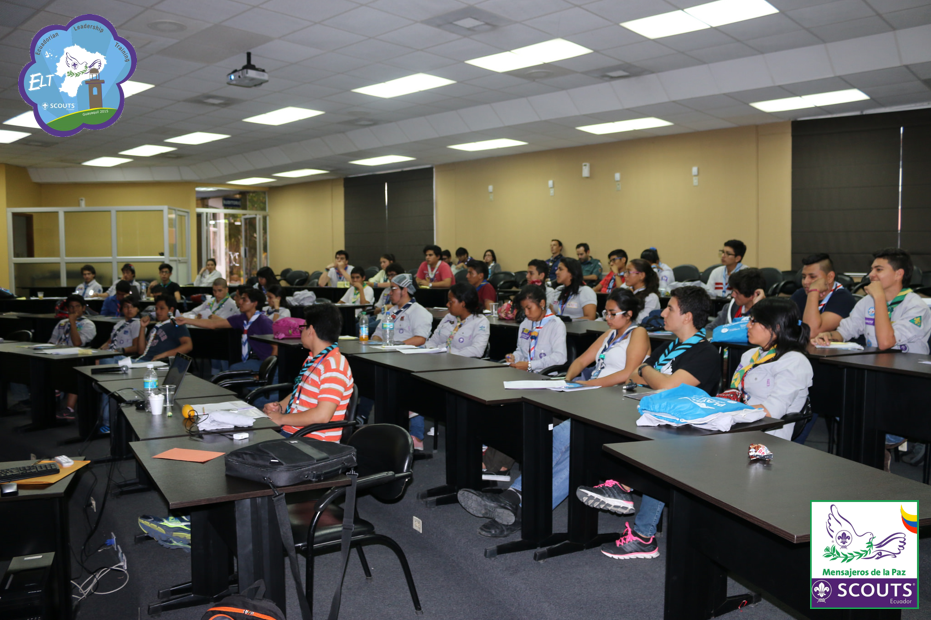 Scouts del Ecuadorian Leadership Training son Mensajeros de la Paz