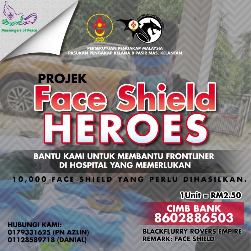 Face Shield Heroes for Front liners in Malaysia
