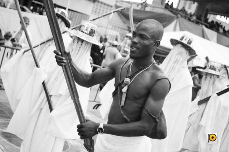 Showcasing The Eyo Festival at Western Nigeria - Courtesy The Scout Association of Nigeria