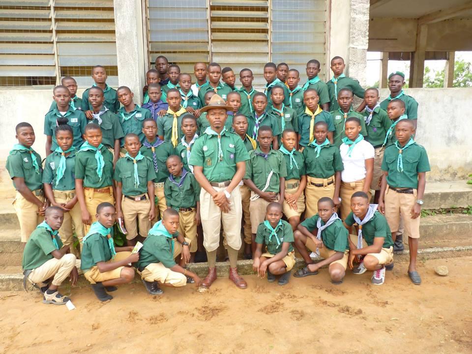 Scouts of Essien udim gathered at Nto Nsek for a weekend camp