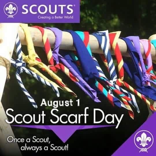 1 August world scout scarf day 