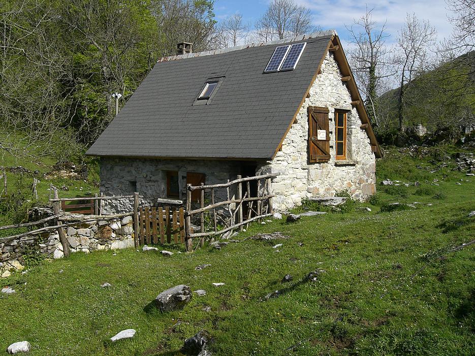 Beautiful place of summer camps in the Pyrenees mountains