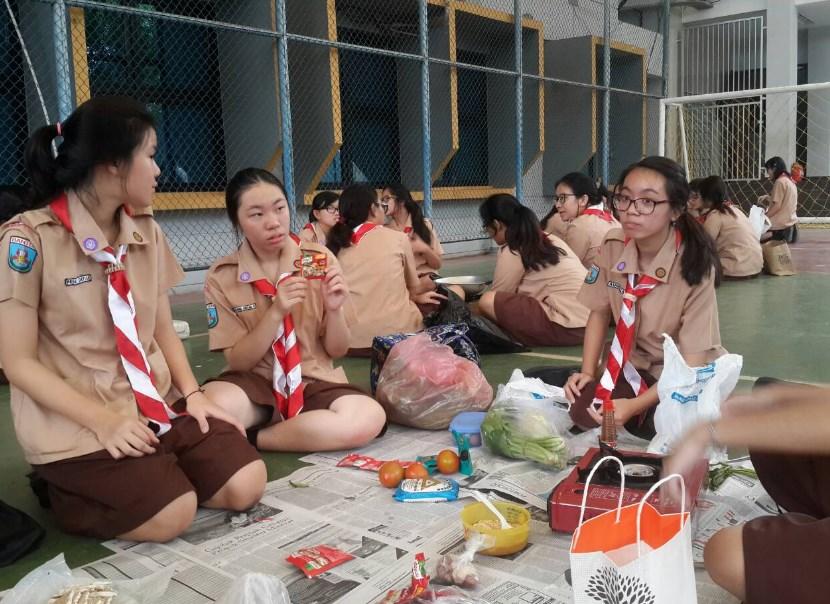 Kegiatan Pramuka Lomba Memasak di SMA N 1 Cawas
