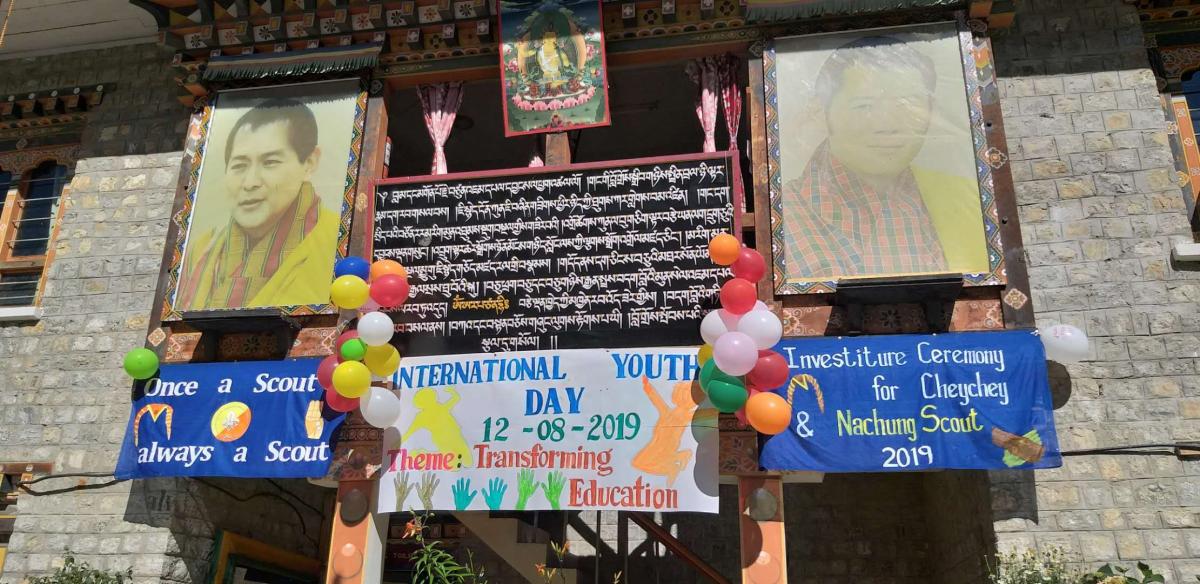Investiture Ceremony for Cubs and Community Scout coinciding with International Youth Day