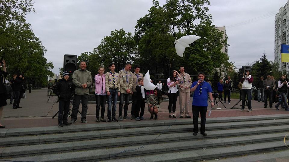Baloon Doves as a hope for Peace in Ukraine