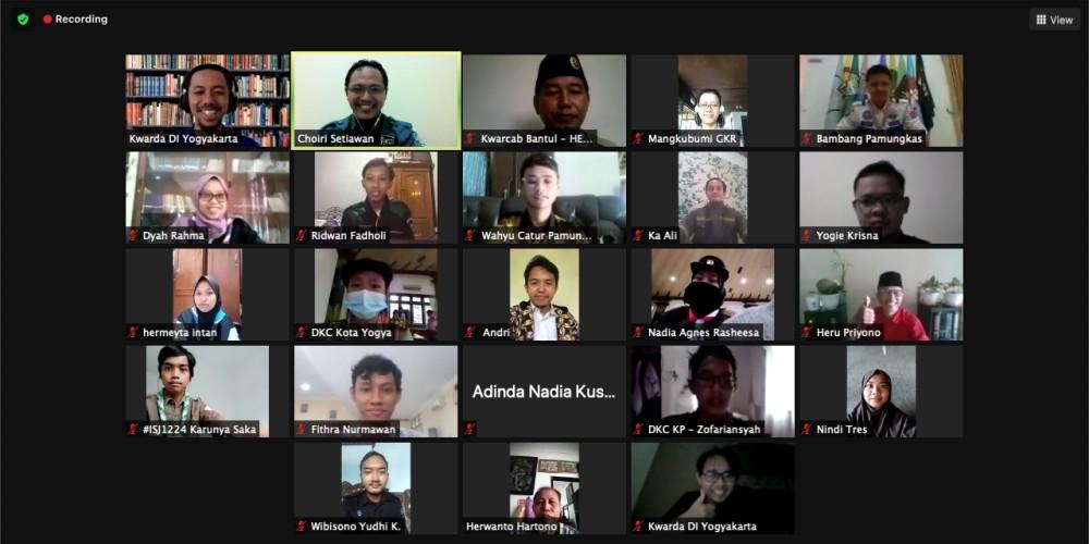 Kak GKR Mangkubumi Mengajak Peserta Bimtek Jurnalistik Terus Mewartakan Kegiatan Kepramukaan