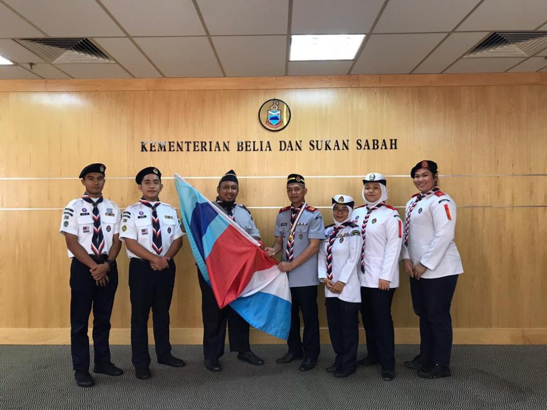 Istiadat Penyampaian Bendera Kontinjen Malaysia/Sabah Ke 1st.ASEAN Seaboree Singapore 2019