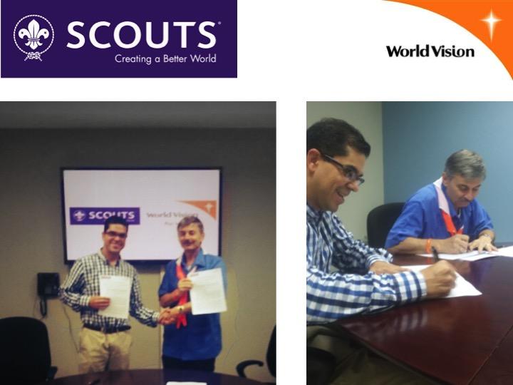 Convenio interinstitucional World Vision LACRO y la OMMS-RI/ Inte-rinstitutional Agreement between World Vision LACRO and WSOM-IAR #ScoutIAR