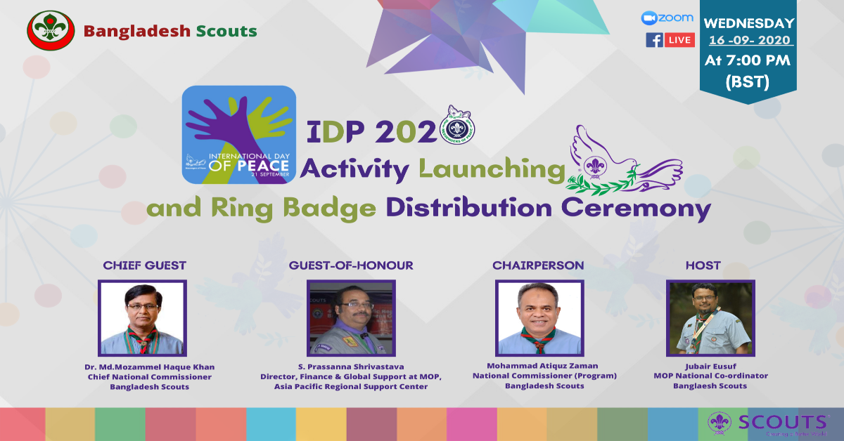 International Day of Peace 2020 Activity Launching & Ring Badge Distribution Ceremony.
