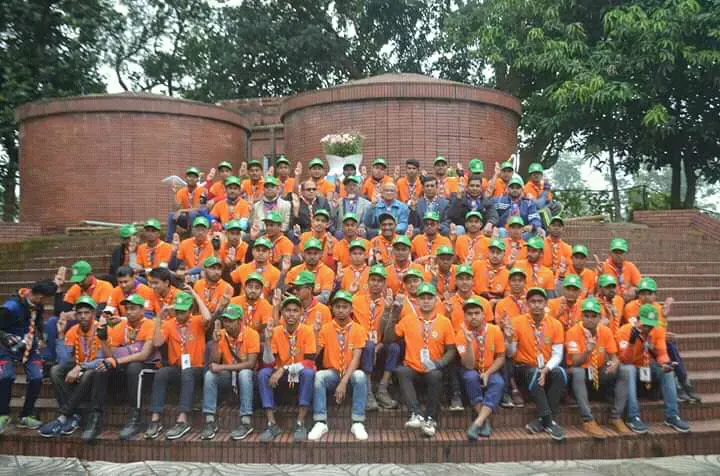 Participation of Rajshahi University Rover Scouts Group in the 3rd Bicycle Adventure Camp-2019