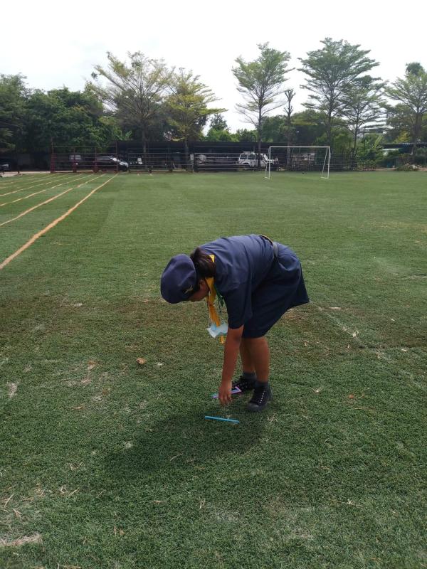 จิตอาสาเก็บขยะในพื้นที่