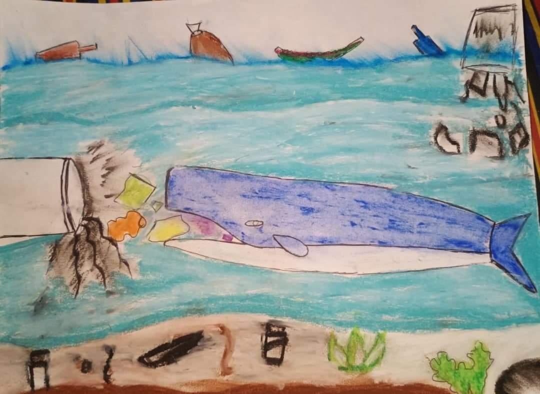 Marine Pollution Poster Making