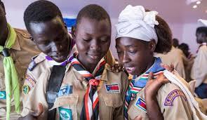 South Sudanese Scouts among Yei youth calling for peace and unity