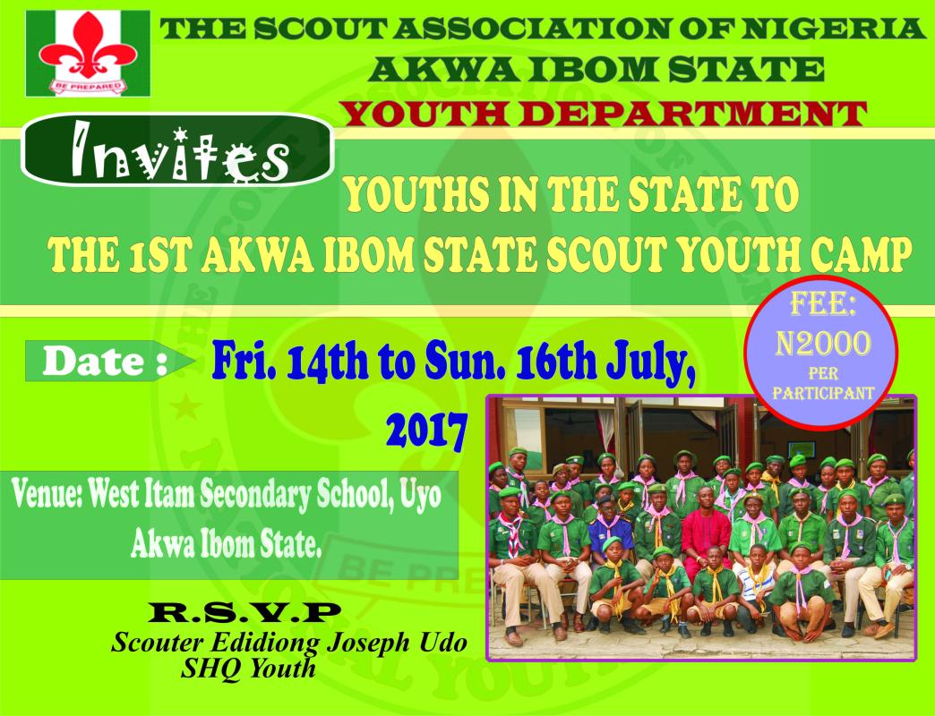 AKWA IBOM STATE SCOUT YOUTHS HOLD THE 1ST STATE YOUTH CAMP