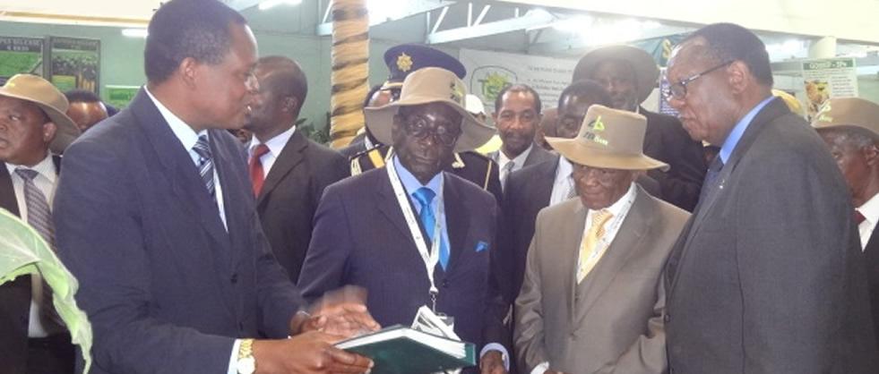 THE PRESIDENT of the Republic 0f Zimbabwe , His Excellence CDE. R. G. Mugabe officially launch the 2016 AGRICULTURAL SHOW