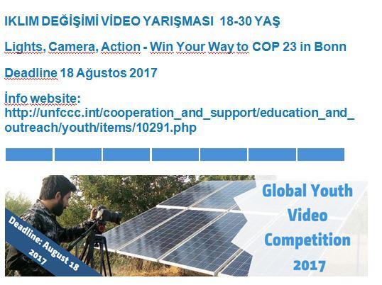A WORLDWİDE CLIMATE CHANGE VİDEO COMPETITION FOR 18-30 YRS OLD SCOUTS AND YOUTH