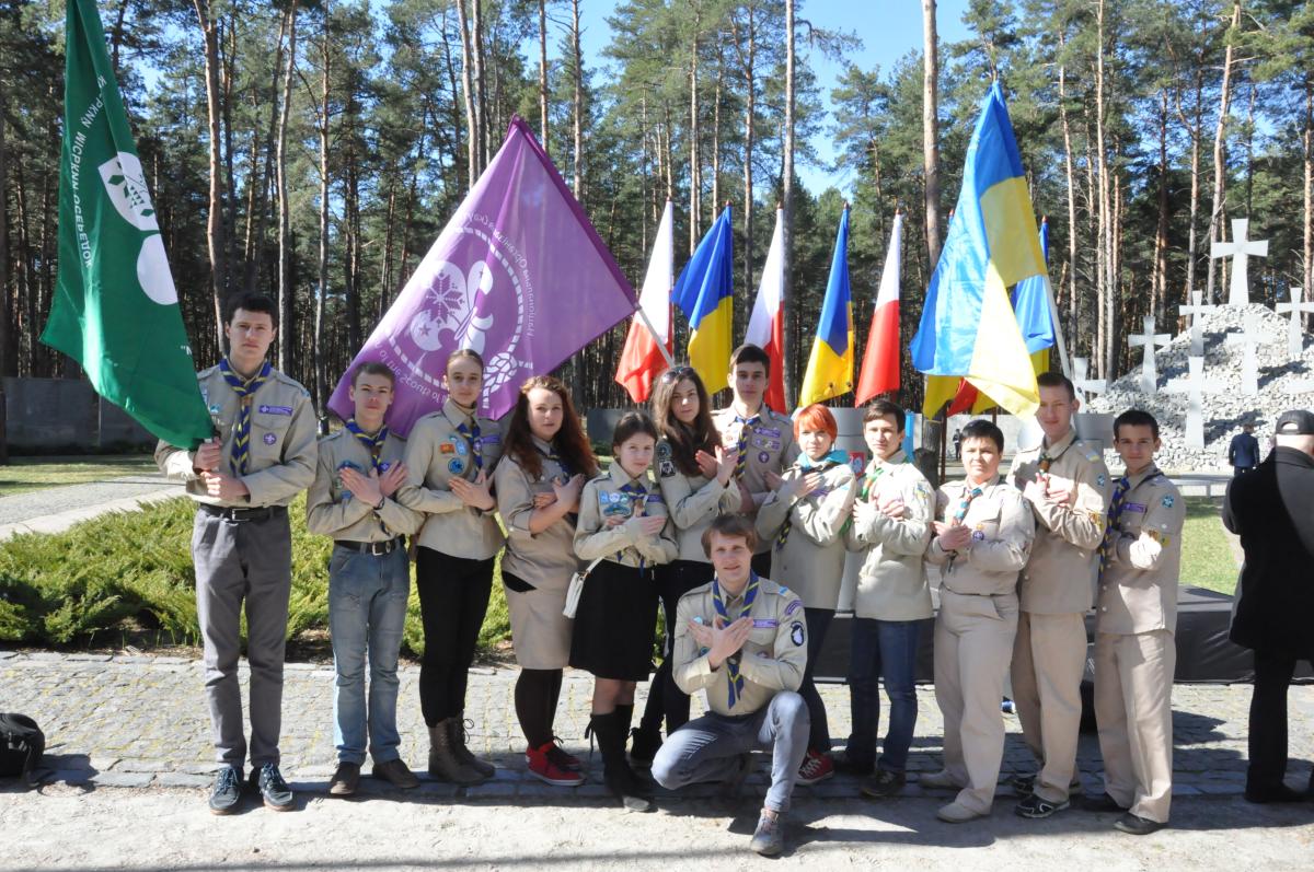 A commemorative ceremony at the National Historic Memorial