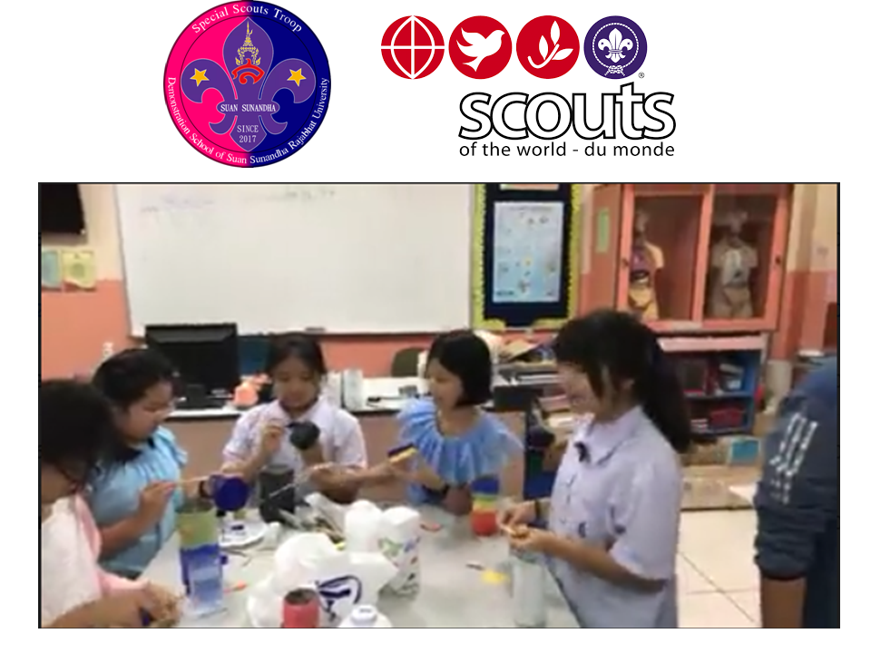 กิจกรรมบูรณาการความรู้และรายได้เพื่อน้อง ครั้งทึ่ 11 "การประดิษฐ์กระปุกออมสิน(ทำฝากระปุก)"