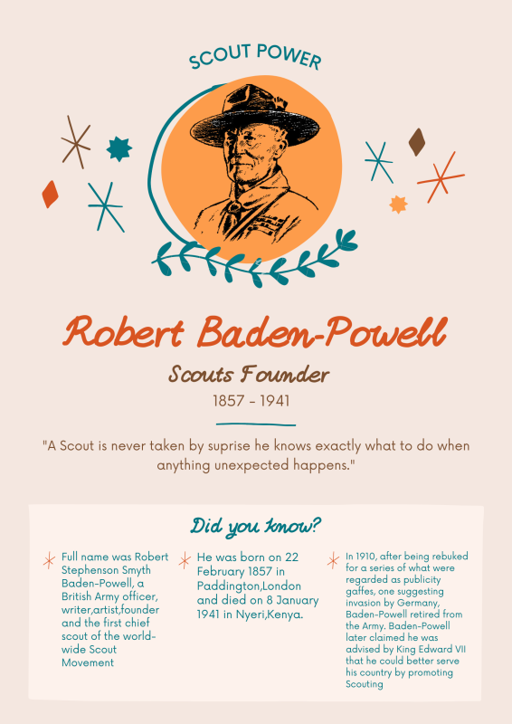 Scout Founder Poster