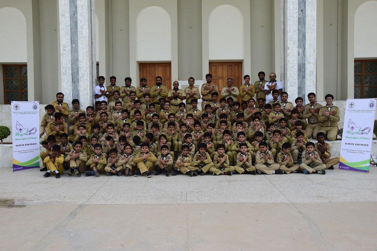 Official launching of Messenger of Peace (MoP) activities by Ismaili District Boy Scouts Association, Karachi in Scout Groups