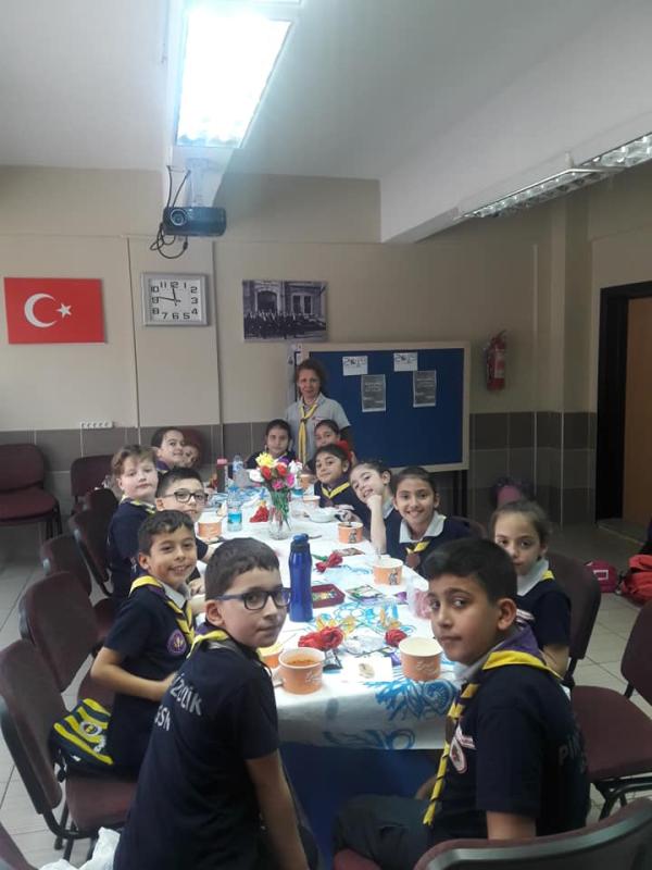 PRACTICE ON STALE BREAD BY CUB SCOUTS