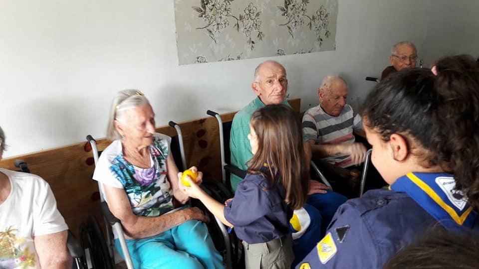 ATIVIDADE NO LAR DE IDOSOS SANTA BÁRBARA