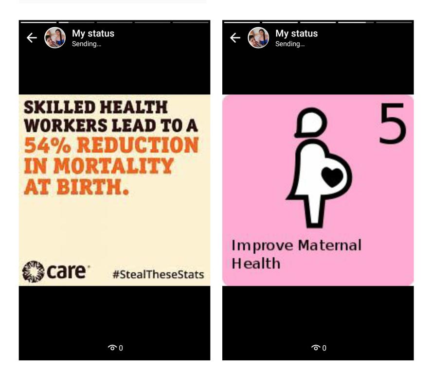 Six months community development project on improvement of maternal health