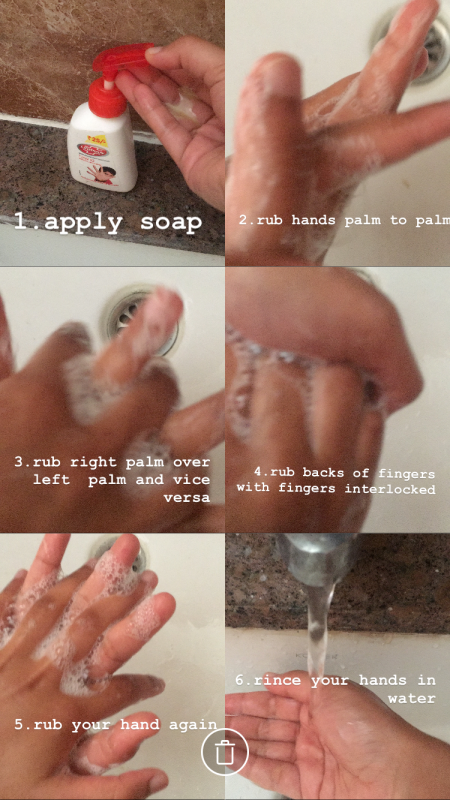 (A) challenge -3 Hand wash 