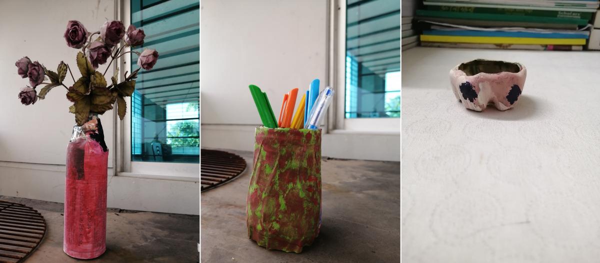 প্লাস্টিক টাইড টার্নার্স ব্যাজ, প্রারম্ভিক পর্যায় - প্লাস্টিক দিয়ে কারুকাজ