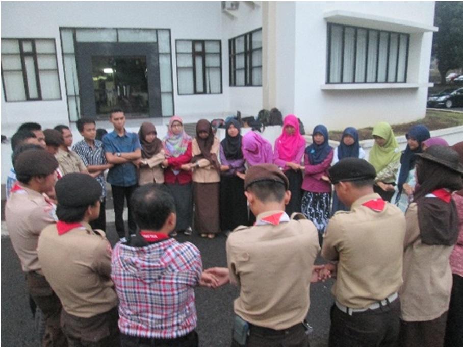 CALON ANGGOTA PRAMUKA UPI ANGKATAN KE-46 MULAI LATIHAN