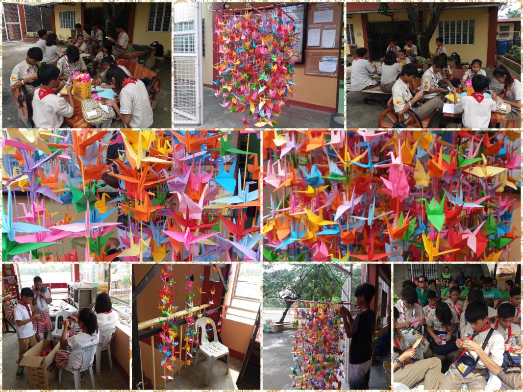 Bungahan Senior Scouts 446-447: 1000 Paper Cranes Challenge