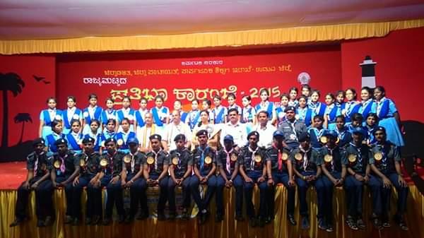 Rovers & Rangers Service camp, BSG district Association Udupi,  at State Level PRATIBHA KARANJI 2015. 