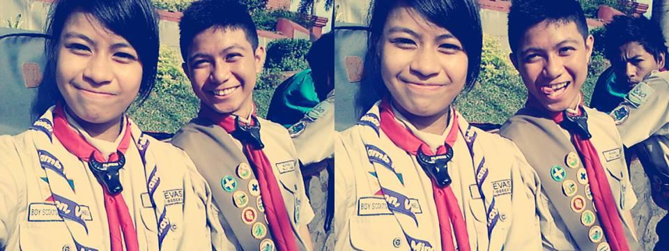 with my close-friend who is scout also